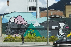 Graffiti gehören zum Stadtbild von Bogota
