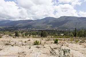 Blick zurück auf Villa de Leyva