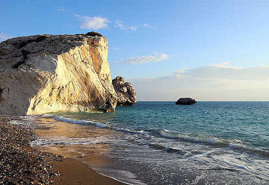 Strand vor dem Aphrodite-Felsen auf Zypern