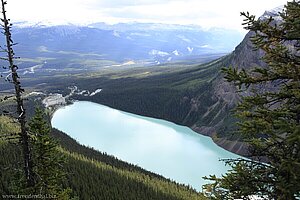 Aussicht vom Big Beehive auf den Lake Louise