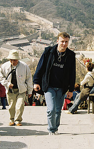 Lars auf der Großen Mauer