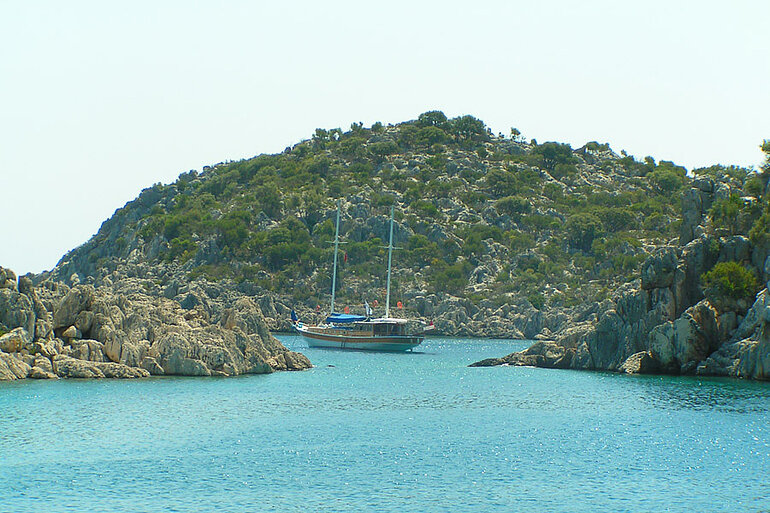 Blick in die Bucht von Simena.