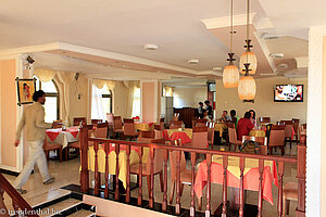 im Restaurant vom Hotel Sabean in Axum.