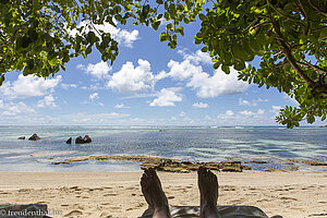 Unser Blick zum Meer beim Crown Beach Hotel