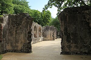 ehemalige Mannschaftsunterkünfte auf Pigeon Island, St. Lucia