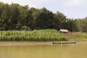 Fluss Nam Khan in Laos