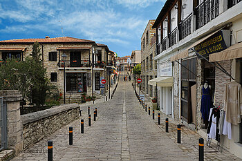 Ruhige Gassen im Winter - Pano Lefkara