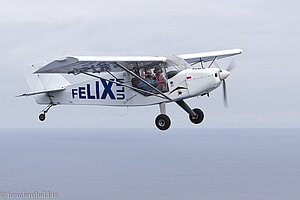 Annette im Ultraleichtflieger von Felix ULM