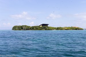 Die ehemalige Insel des Pablo Escobar bei den Islas del Rosario in Kolumbien.