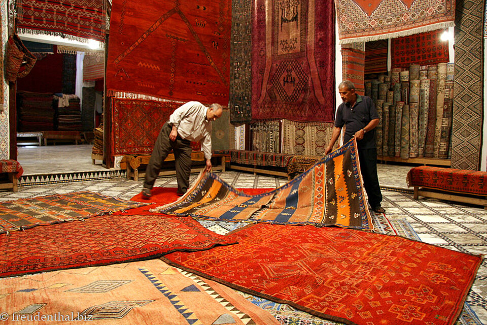 im Teppichhaus Dar el Mansour in Fes