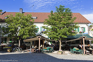 Biergarten in Sonthofen im Allgäu