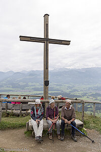 Auf dem Gipfel des Ofterschwanger Horn