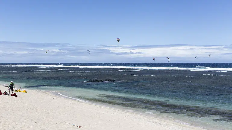 Am Strand von Saint-Pierre