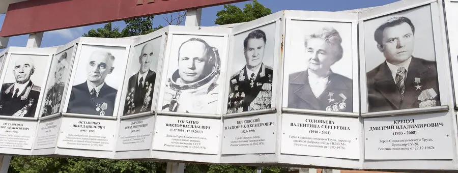 transnistrische Helden in Tiraspol