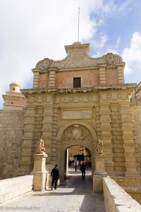 Mdina Gate - der Eingang von Mdina auf Malta