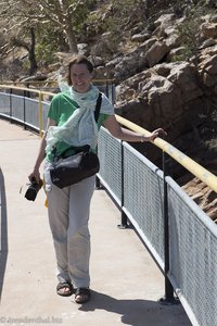 Anne auf dem Nwanedi Dam - Südafrika