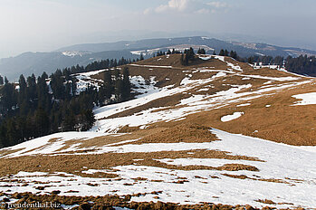 halbe Winterlandschaft unterhalb vom Tanzboden