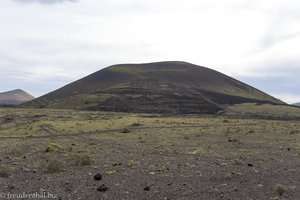 Die Montaña Negra ist bedeckt mit schwarzen Lapilli