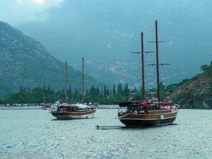 Boote in der Bucht von Adrasan