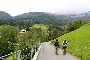 Wanderweg von Amden nach Durschlegi