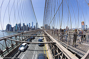 Blick über die Brooklyn Bridge