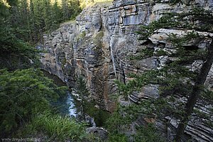 Blick in den Maligne Canyon