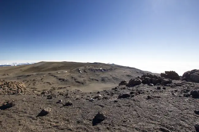 Geröllfelder auf dem Kilimandscharo
