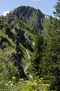 Blick auf dem Stuiben im Naturpark Nagelfluhkette