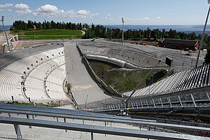 ganz schön mutig, wer da runterskiert - am Holmenkollen