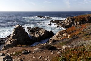 Ein Blick aufs Meer von der Küste in Kalifornien
