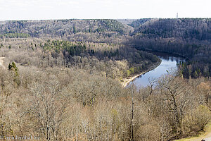 Blick auf die Gauja bei Turaida