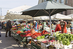 auf dem Zentralmarkt von Riga