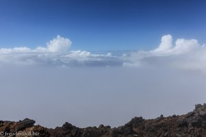 Blick vom Pico über die Wolken