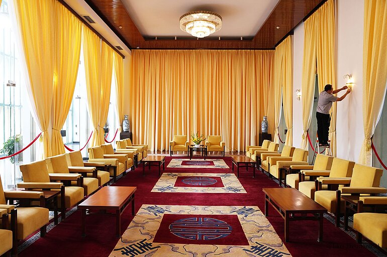 Gästesalon des Vizepräsidenten, Empfangsraum für ausländische und diplomatische Gäste im Wiedervereinigungspalast