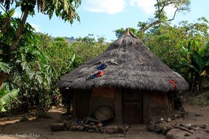 Ein Ari-Haus bei Jinka in Äthiopien.