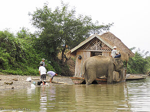 am Nam Khan River in Laos