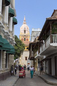 Koloniale Gassen in Cartagena.