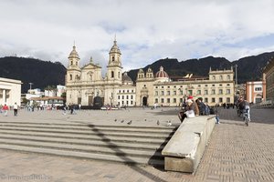 die Plaza de Bolívar in der Candelaria von Bogota