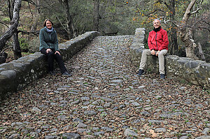 Anne und Lars im Troodos-Gebirge