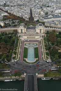 Blick auf den Place de Trocadero