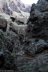 der Blick zurück in die Masca-Schlucht