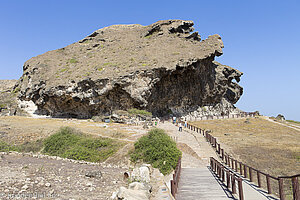 bei der Marneef Cave bei Mughsail im Oman