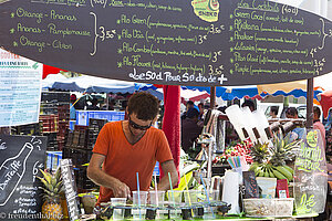 Cocktailbar auf dem Markt von Saint-Pierre