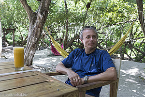 Lars auf der Isla Marina, einer der Islas del Rosario in Kolumbien.