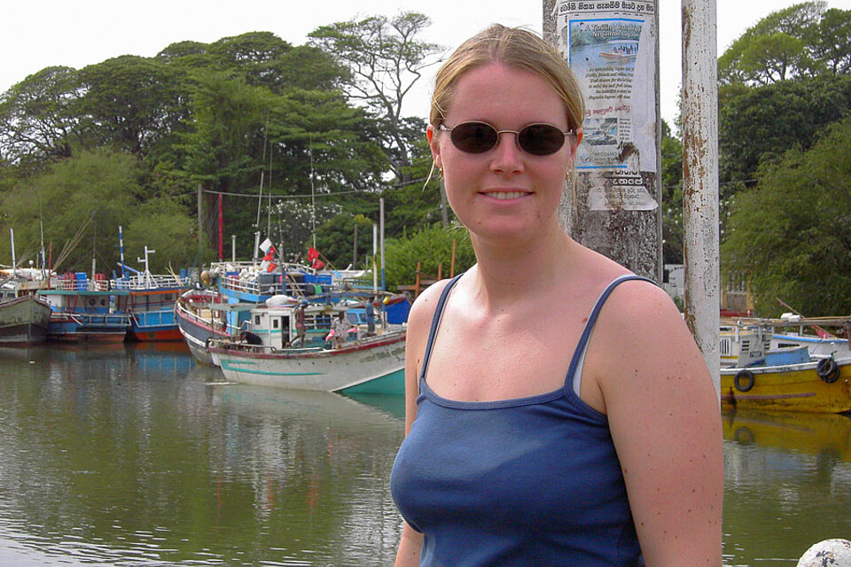 Annette auf Stadtrundfahrt durch in Negombo