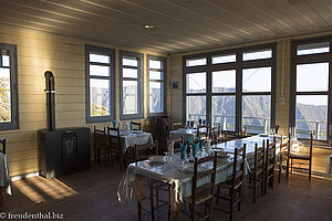 Im Restaurant der Gîte du Volcan