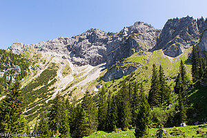 Blick zum Kamm vom Brentenjoch