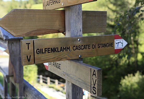 Wanderweg durch die Gilfenklamm
