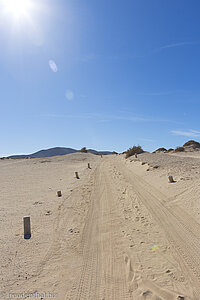 Die wüstenhafte Landschaft auf La Graciosa