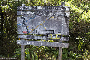 Wanderschild beim Foret de Bérbour